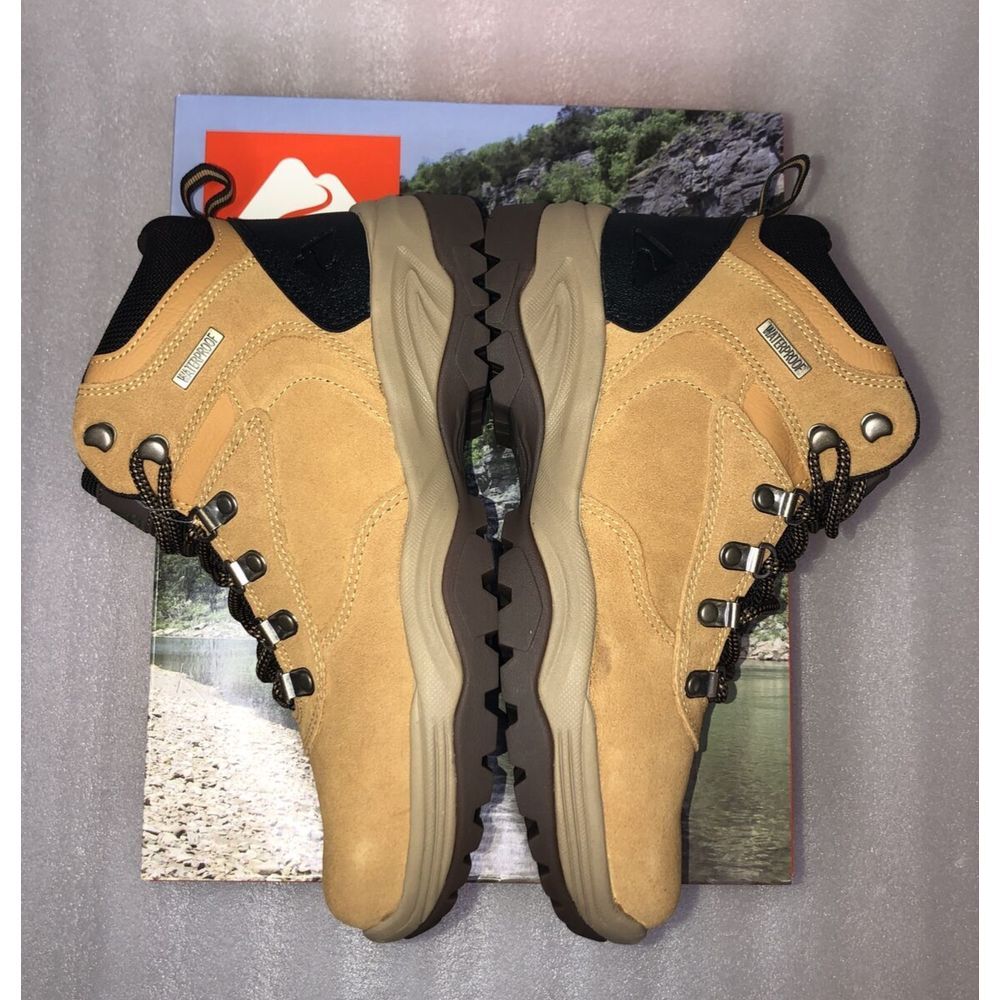 Ozark Trail M OT Free Edge Hiker Suede Wheat Boots Men's Size 13‎ Waterproof NEW - Picture 14 of 16